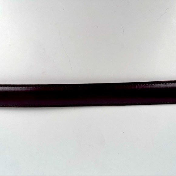 Coach 5700 Belt Burgundy Burnished Cowhide Solid Brass Buckle 38” 95cm - Picture 14 of 16